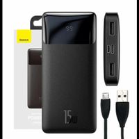 Baseus Bipow 10000mAh 15W - Black Powerbank - Musta - 10000