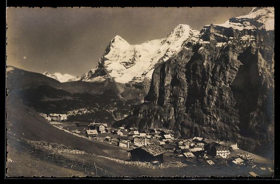 Ansichtskarten: AK Mürren, Eiger und Mönch – Gebraucht aus Berlin von bartko-reher