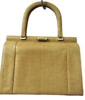 VINTAGE Handtasche Leder  ! BLICKFANG !  L Mitte 25cm H18cm