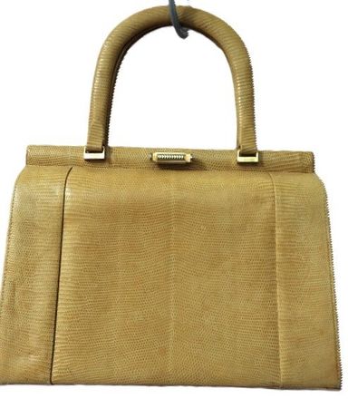 VINTAGE Handtasche Leder  ! BLICKFANG !  L Mitte 25cm H18cm