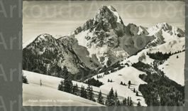 AK sw Gstaad BE Gummfluh und Videmanette ≈ 1941