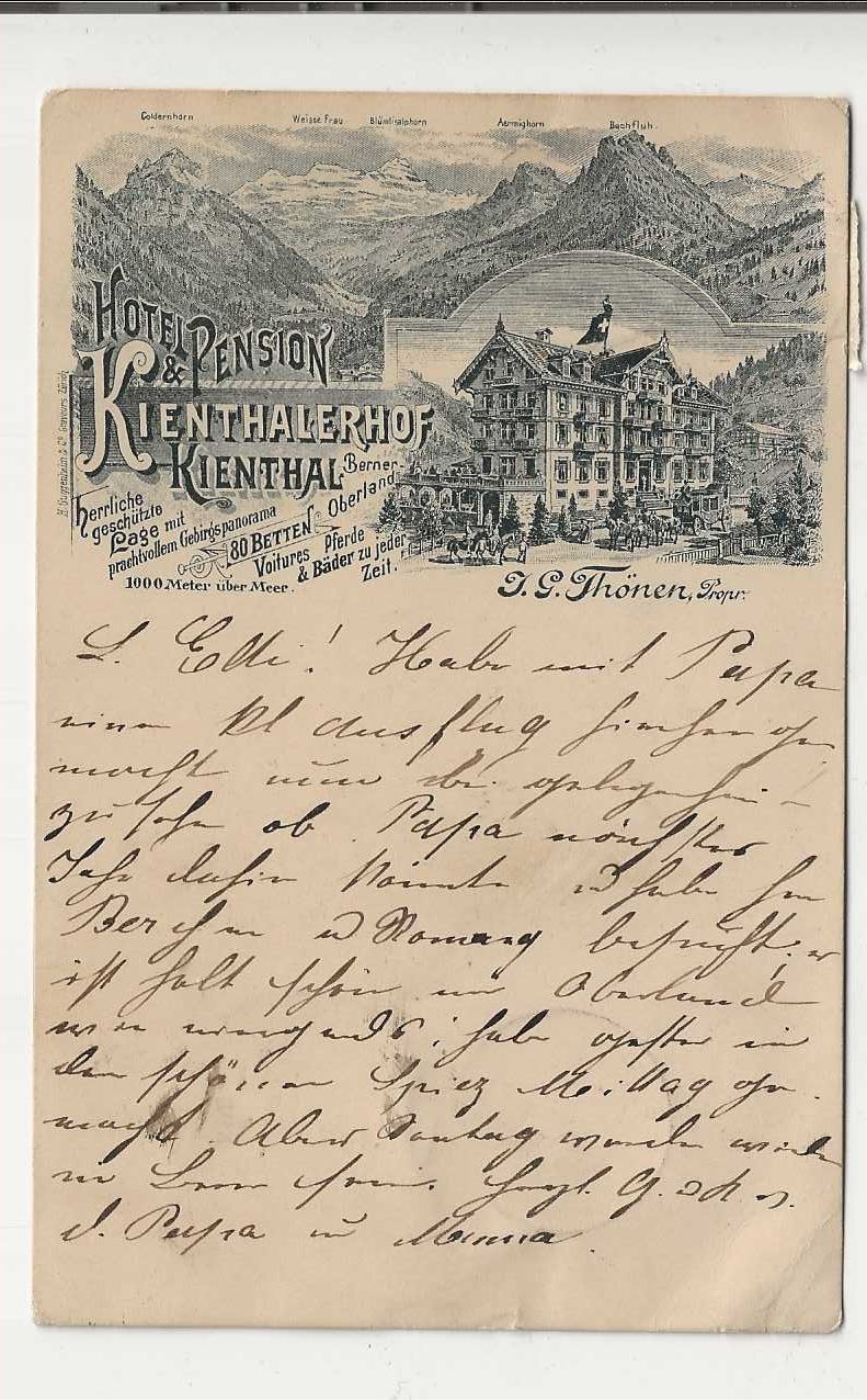 Cartes postales: Kienthal, Litho, 1897 – D'occasion à Spiez par Niesen20