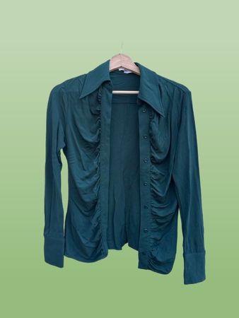 Emerald Green Blouse from Proenza Schouler (Size Small)