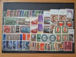 CH-Briefmarken */o  auf Karte X8 gem. Bild