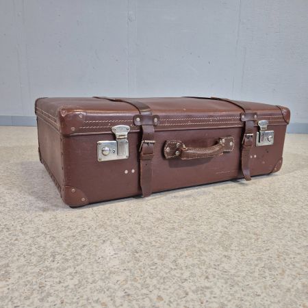 Mid Century Koffer Vulcan Fibre Reisekoffer F.Baumann Baden