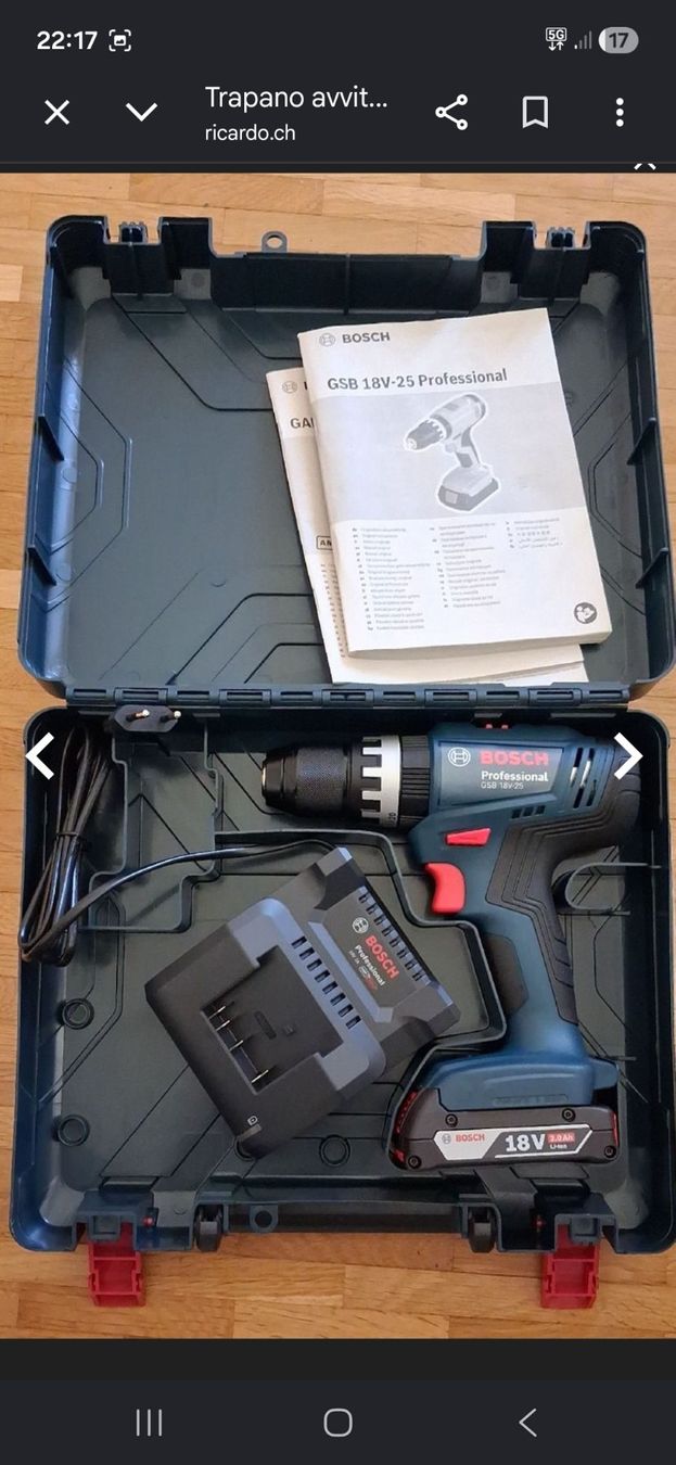 Bosch Trapani: Trapano avvitatore Bosch GSB 18V-25 Professional – Nuovo e nell'imballaggio originale da Jona venduto da MirkoAltad 3
