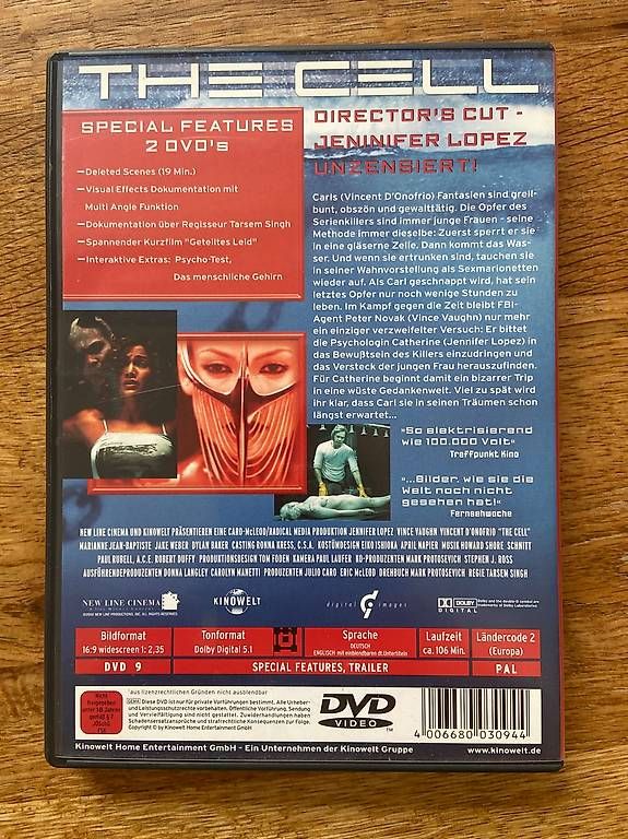 Alle DVDs: The Cell – Gebraucht aus Zürich von Sybille90 1
