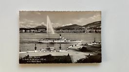 Genève La Rade, le Jet dEau (100m) et le Mont-Blance ok