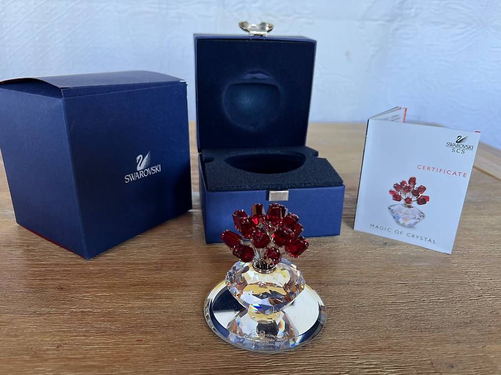 Swarovski Tutte le decorazioni: Swarovski - Bouquet de roses rouges SCS – Nuovo e nell'imballaggio originale da Pensier venduto da motofan99