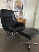 Ledersessel von Interio "Brighton" mit Fussablage