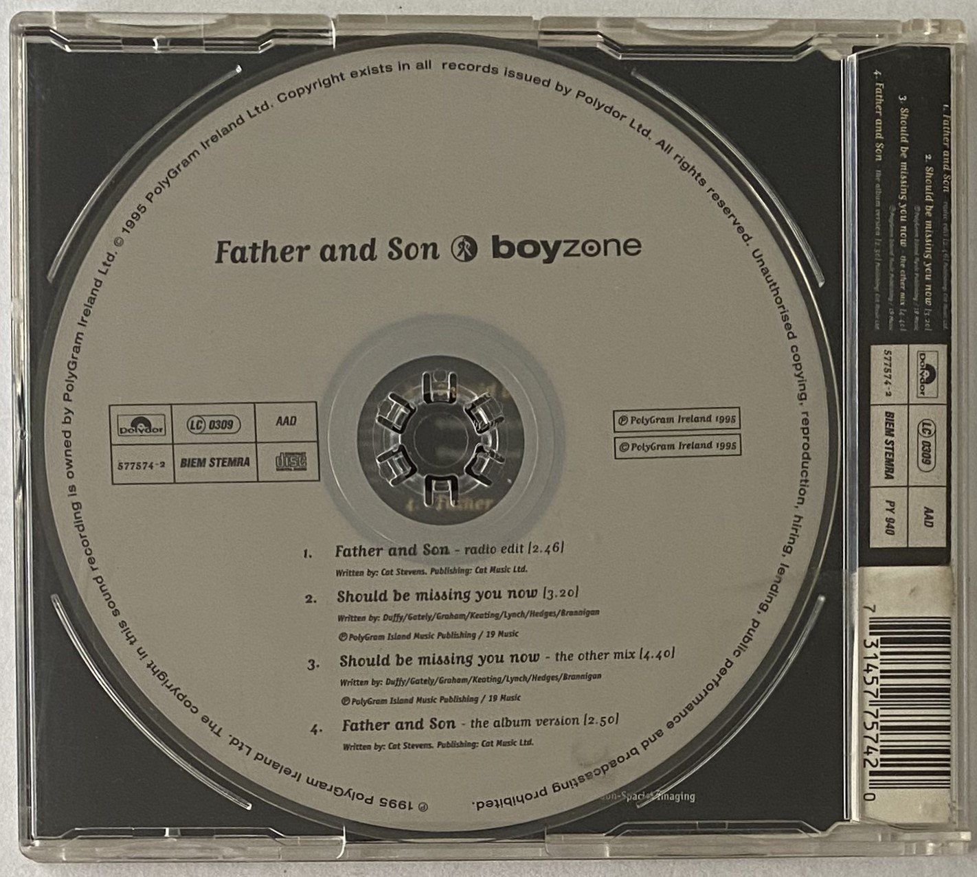 CD: Boyzone, Father and Son – Usato da Flums venduto da Asquillo 1