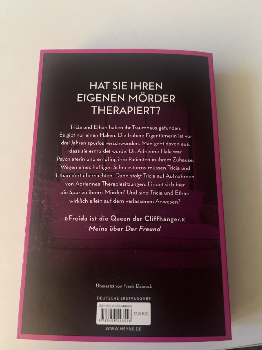 Libri: Buch Die Psychiaterin Freida McFadden Thriller  – Usato da Ottenbach venduto da ced_vw9h 1
