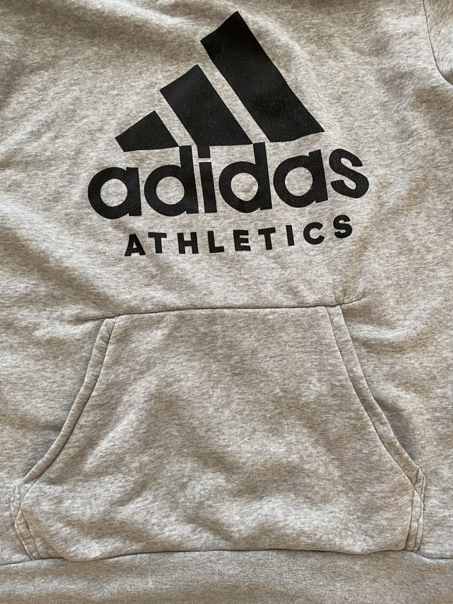 Adidas Maglioni & Felpe: Adidas M hell-grau Sweater Pullover Hoodie mit Kapuze – Usato da Zürich venduto da Gamecards 2