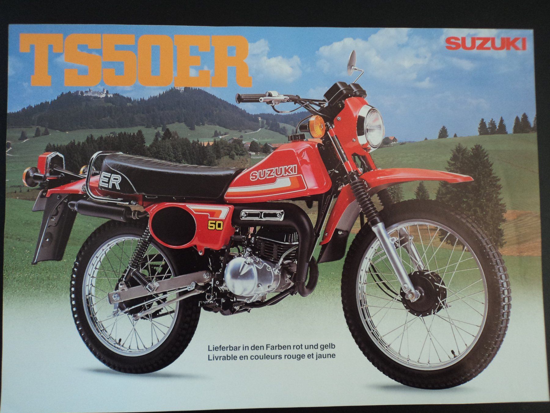 Documenti: Prospekt Suzuki TS 50 ER 1980 – Usato da Schwarzenburg venduto da modelCARama