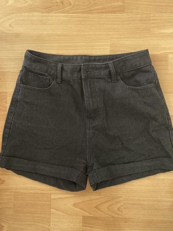 Schwarze Denim Shorts Grösse L