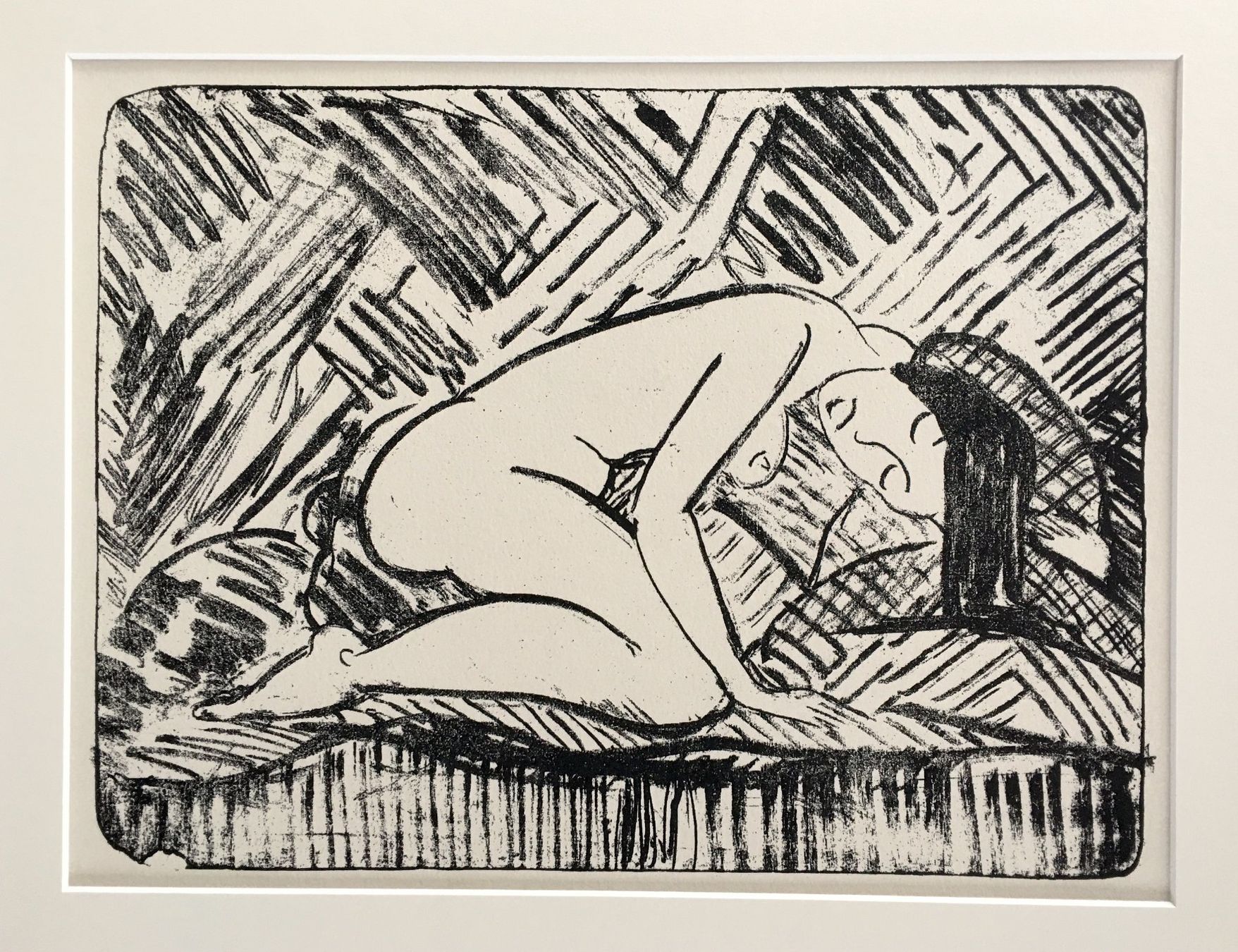 Grafica & Litografie: Otto Mueller "Kauernde auf dem Sofa" Druck – Usato da Nennigkofen venduto da juhit 1