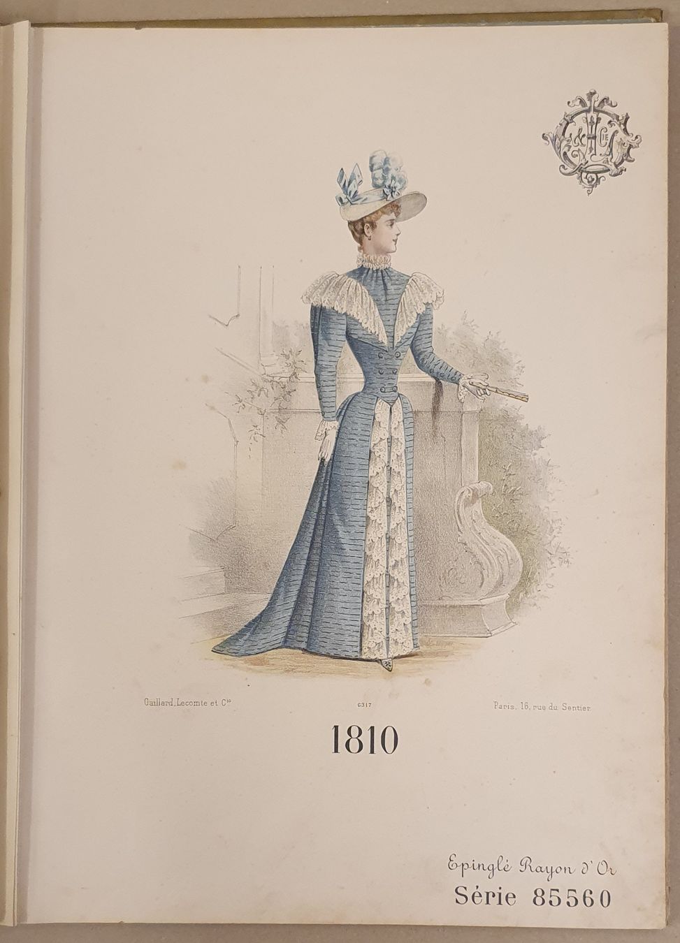 Bücher: antike Modemappe - Gaillard Lecomte Paris  um 1890 – Gebraucht aus Kreuzlingen von Rschweiz1 4