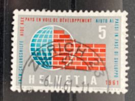 Schweiz 1961 Entwicklungshilfe Vollstempel ZÜRICH 23 6.III.