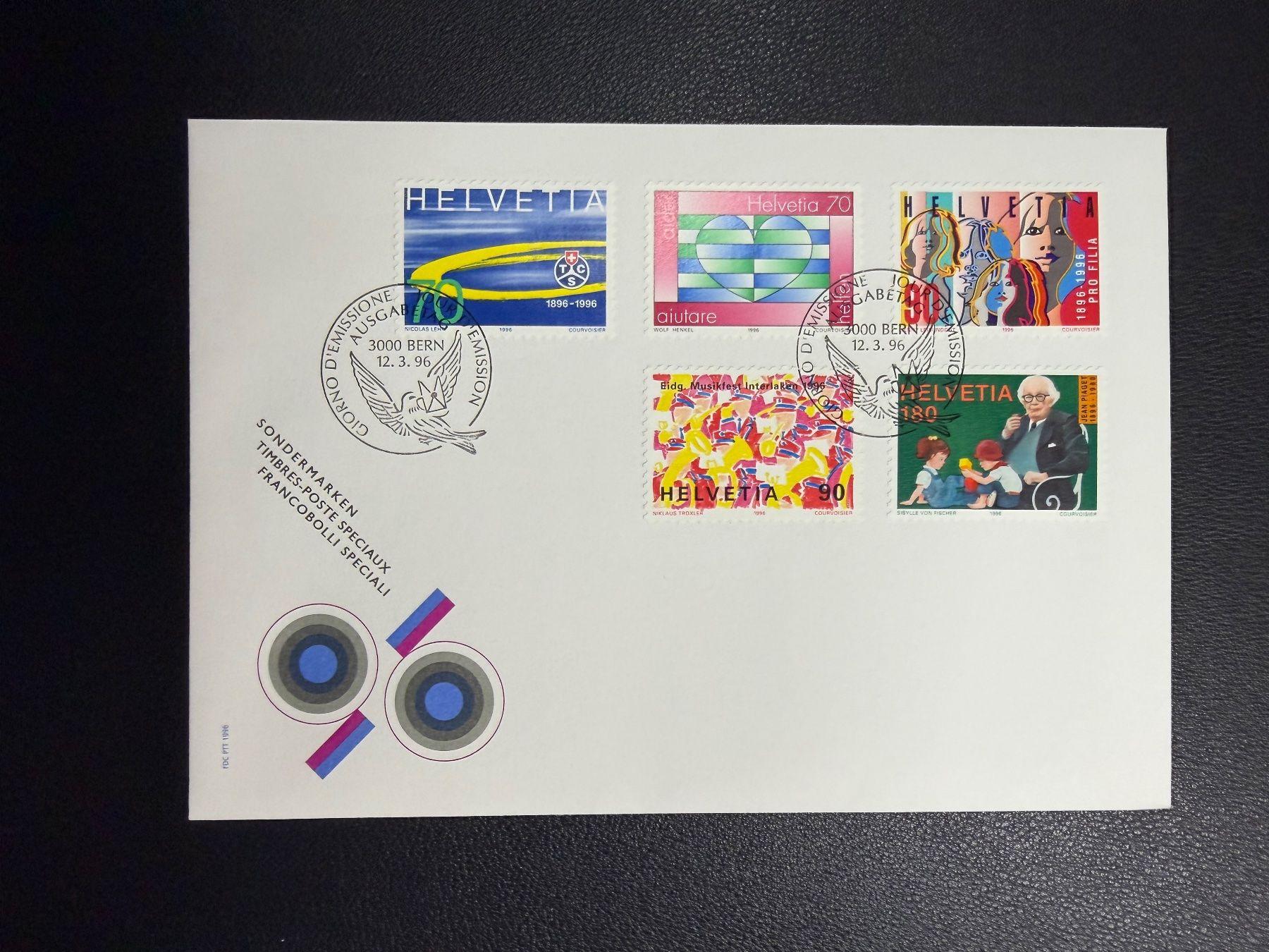 Tutti i francobolli: CH Sondermarken 1996 FDC – Usato da oberrüti venduto da jeanmei