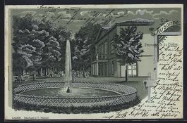 Lithographie Aubonne, Promenade du Chene
