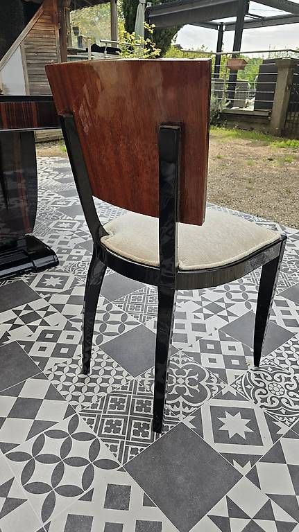 Sedie: Chaises art deco en palissandre de Rio – Usato da Mollens VD venduto da espritartdeco 2