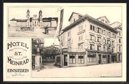 Einsiedeln, Hotel St. Meinrad mit Cafe, 
