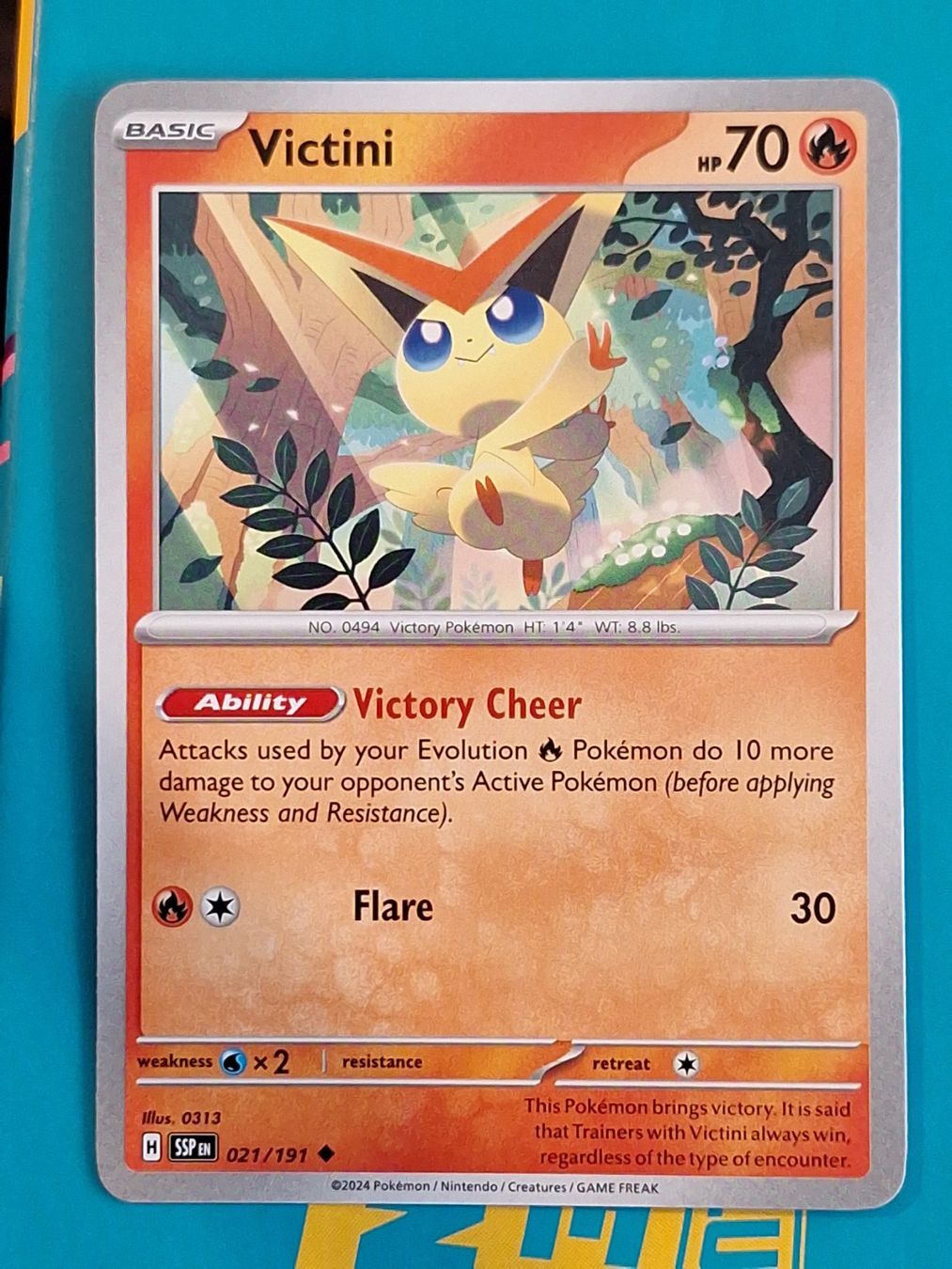 Pokémon Carte collezionabili: Victini - Pokemon Surging Sparks – Usato da Altstätten SG venduto da GGsGameshop
