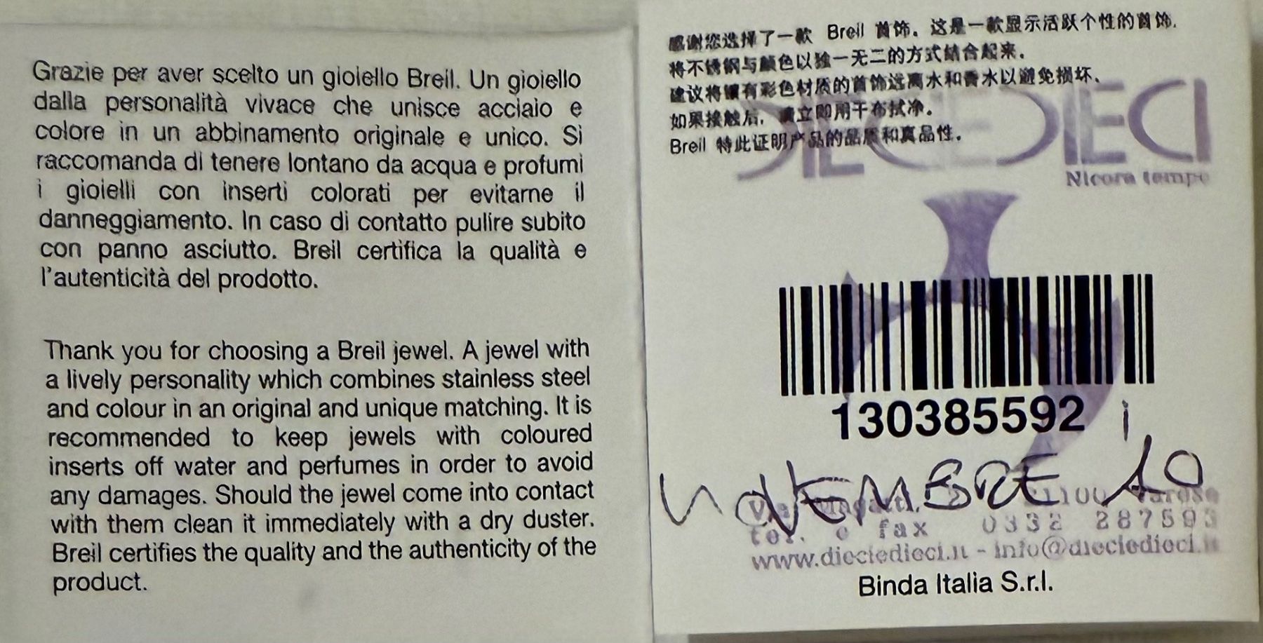 Breil Catenine: 2x BREIL Pendant Necklace – Usato da Contone venduto da Chaos76 8