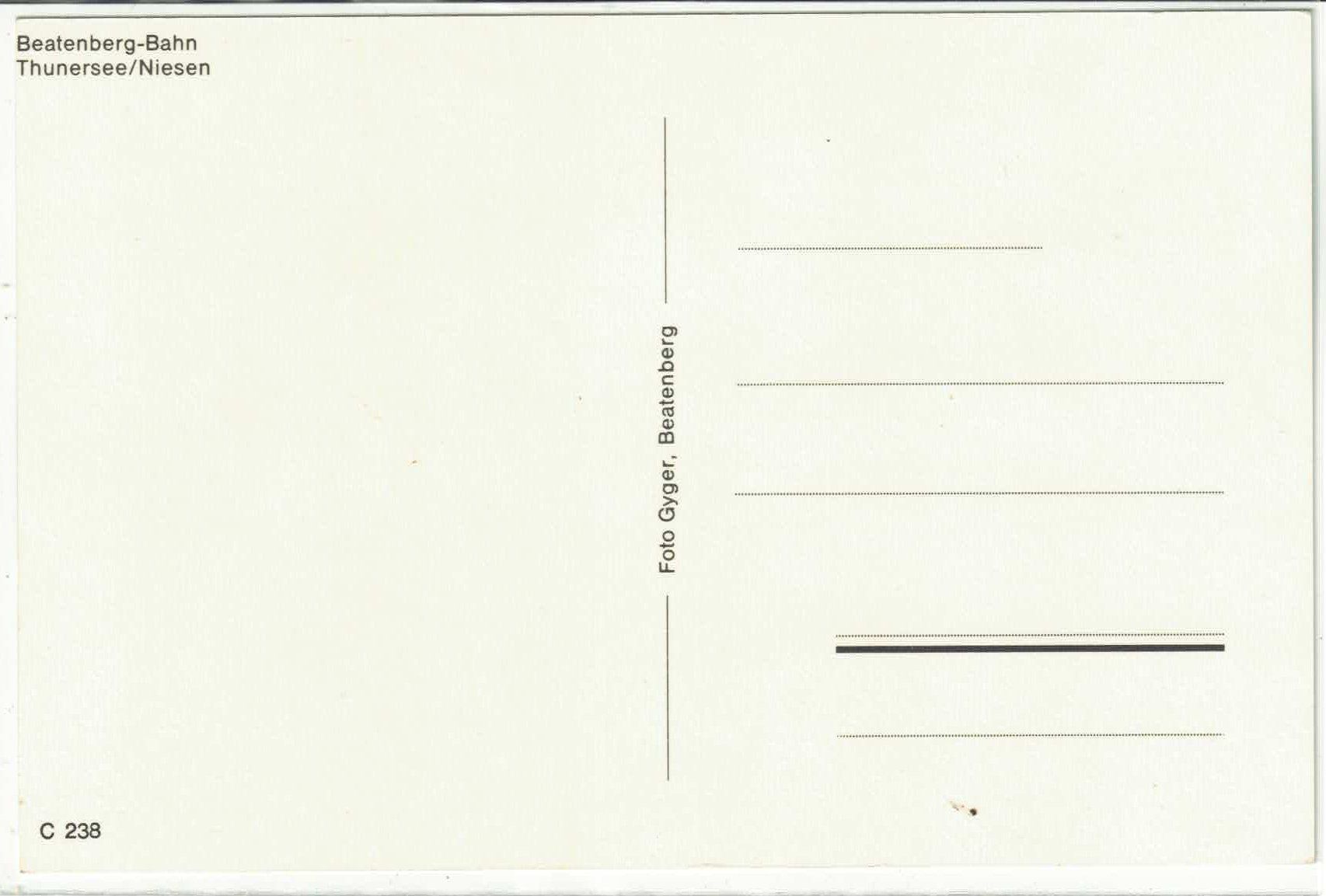 Cartoline postali: Beatenberg-Bahn - Thunersee/Niesen – Usato da Ettingen venduto da Kartenplanet 1