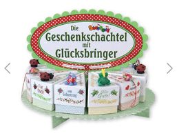 Geschenkschachtel Tortenstück mit Glücksbringer 12teilig