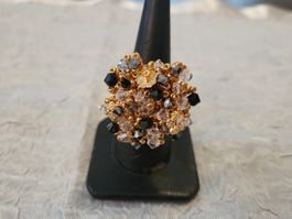 Handgemachte swarovski perlen ring