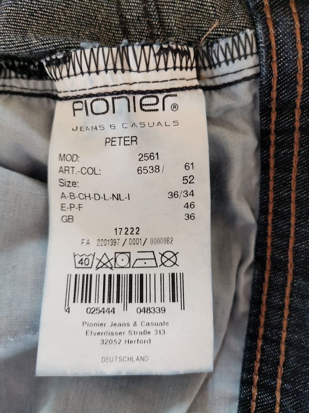 Pioneer Jeans: Jeans in Gr. 52 – Nuovo (secondo la descrizione) da Dornach venduto da Hei50 4
