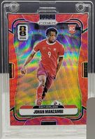Johan Manzambi Red Wave Panini Prizm Rookie Card /39 2026 