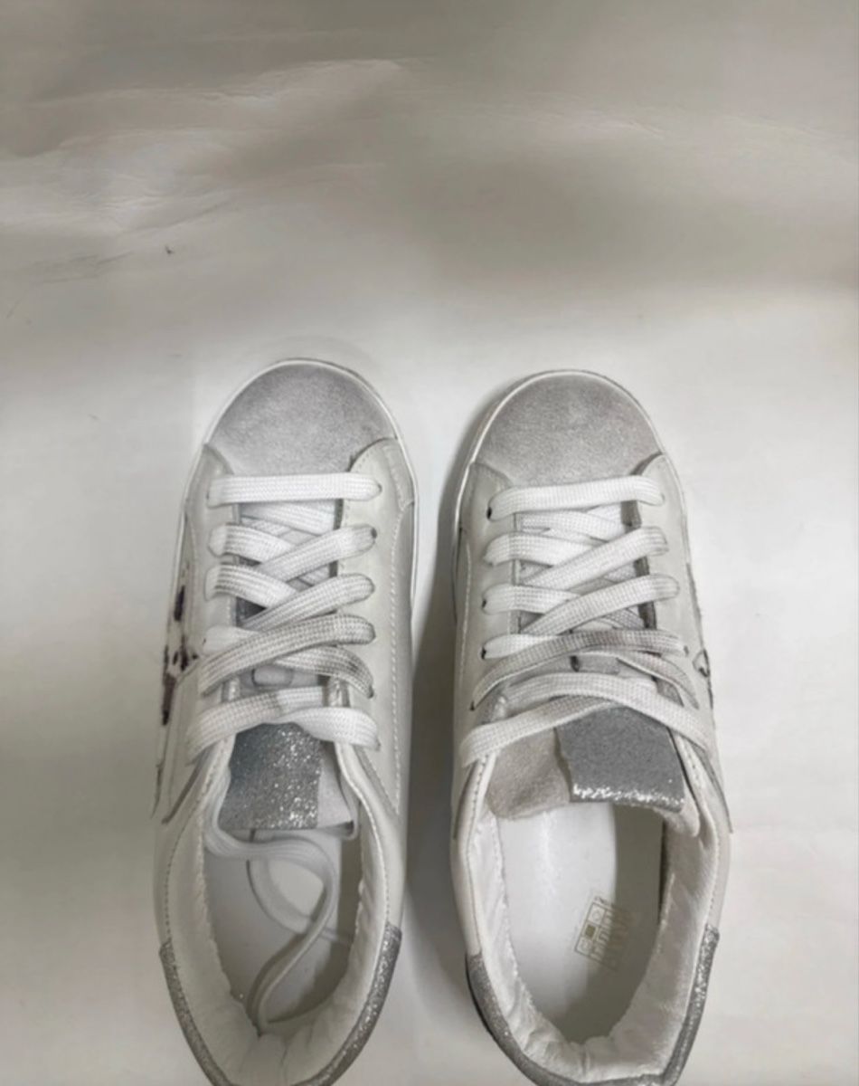 Damenschuhe: Sneakers 37 vera pelle con stella animalier e dettagli – Neu (gemäss Beschreibung) aus Rancate von Birbine 4