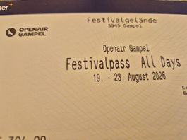 2 x All Days tickets für Openair Gampel
