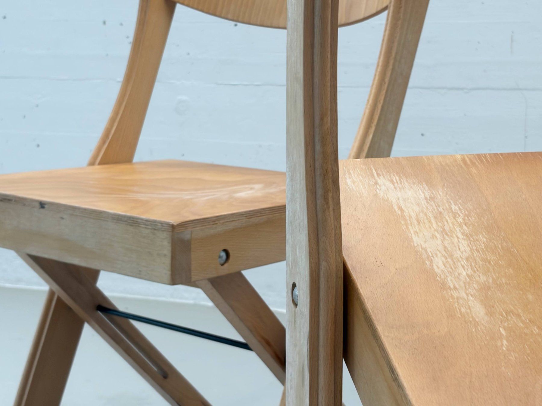 Sedie: Klappstühle aus Buchenholz, Schweiz, 1990er – Usato da Zürich venduto da LeMoege 6