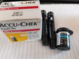 Accu-Chek FastClix Lancets 2pcs and 200+4 New