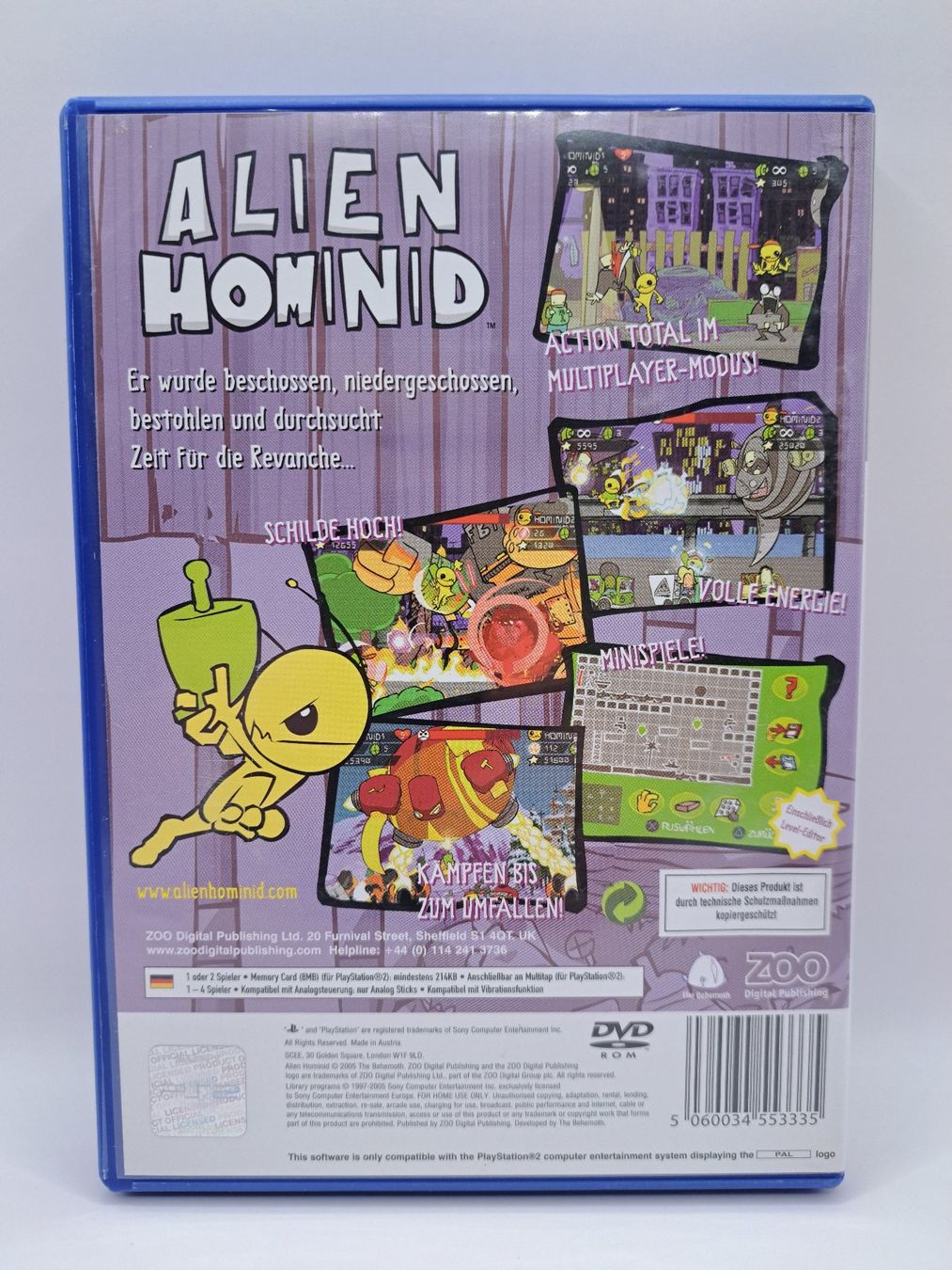 Spiele: Alien Hominid Multi Language (Playstation 2/PS2) – Gebraucht aus Balgach von Wasnwasn 1