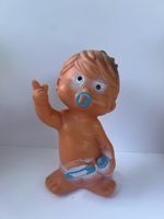 seltene Vintage Quitsch/Vinylpuppe  m. Schnuller Art254