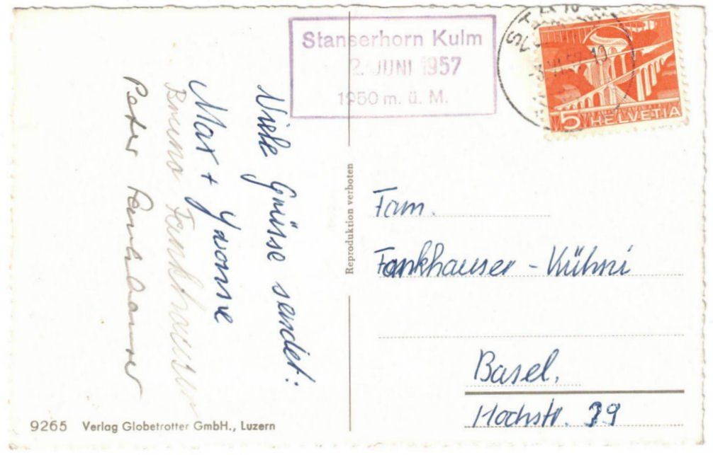 Cartoline postali: Stanserhorn - Standseilbahn – Usato da Binningen venduto da Mountainrider 1