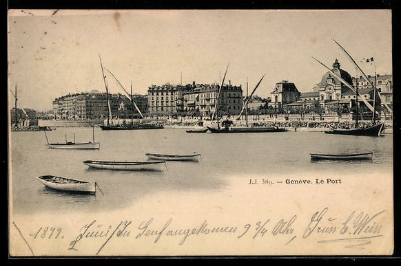 Cartoline postali: AK Genève, Le Port – Usato da Berlin venduto da bartko-reher
