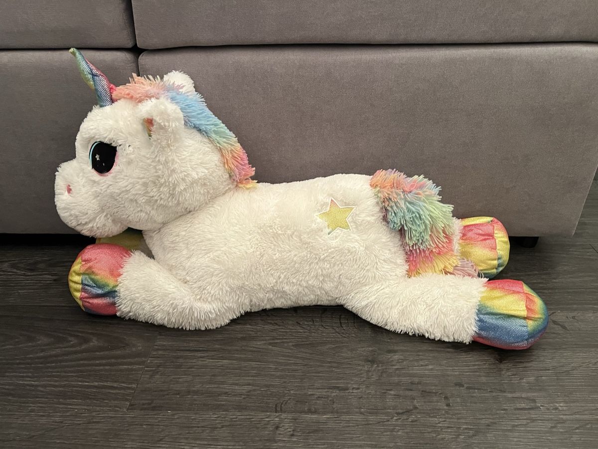 Giocattoli: Plüschtier Einhorn weiss bunt gross – Nuovo (secondo la descrizione) da Brislach venduto da ale_t9y7 1