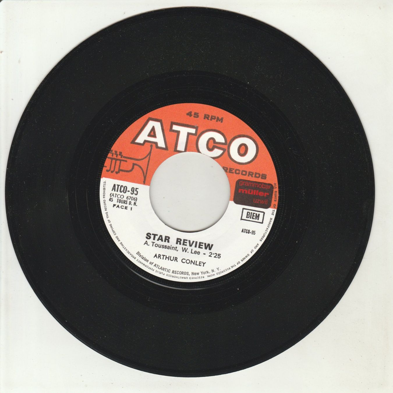 Dischi in vinile: Arthur Conley - Star Review 7" Vinyl 1969 – Usato da Tübach venduto da JamesStone 2