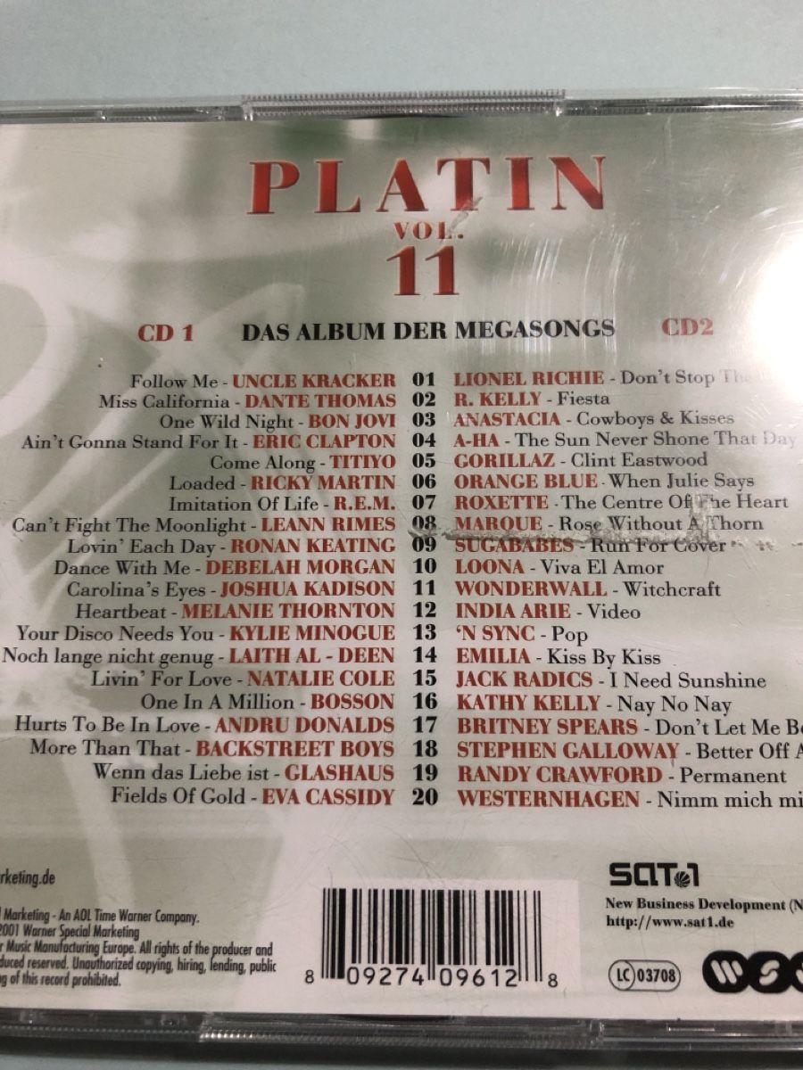 CD: Platin Vol. 11 Doppel-CD diverse Interpreten – Usato da Flaach venduto da rubo7 3