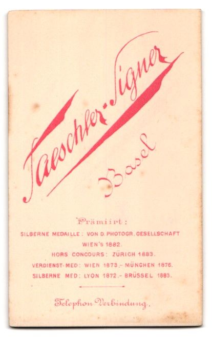 Fotografie &  Plakate: Fotografie Taeschler, Basel, Bürgerlich – Gebraucht aus Berlin von bartko-reher 1