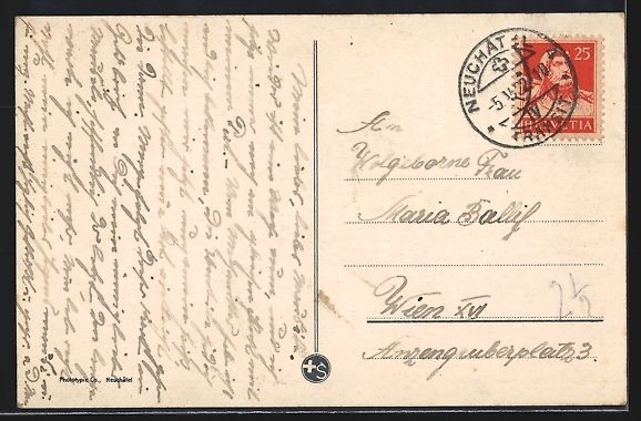 Cartes postales: AK Neuchatel, Le port, 1922 – D'occasion à Berlin par bartko-reher 1