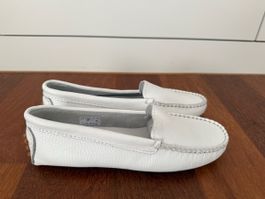 Echtleder Loafer Mokassin weiss Neu 36 