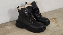 Gefütterte Chunky Plateau-Boots - 38 -
