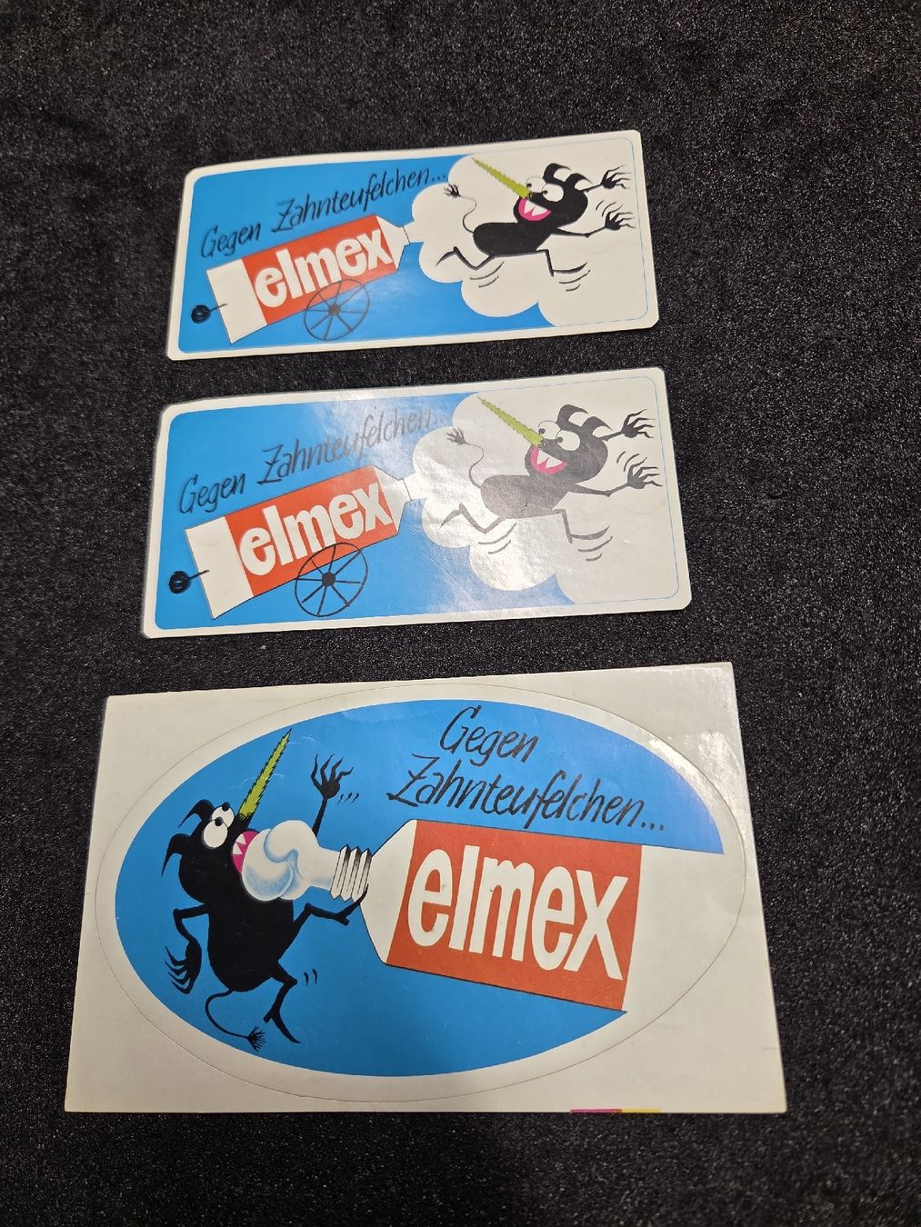 Sticker: Alte Werbung Elmex aufkleber  – Usato da Wetzikon ZH venduto da AmacherM
