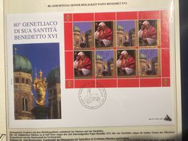 Vatikan 2007 Ersttagsbrief KB 0.65€ 80.Geb.-tag Benedikt XVI